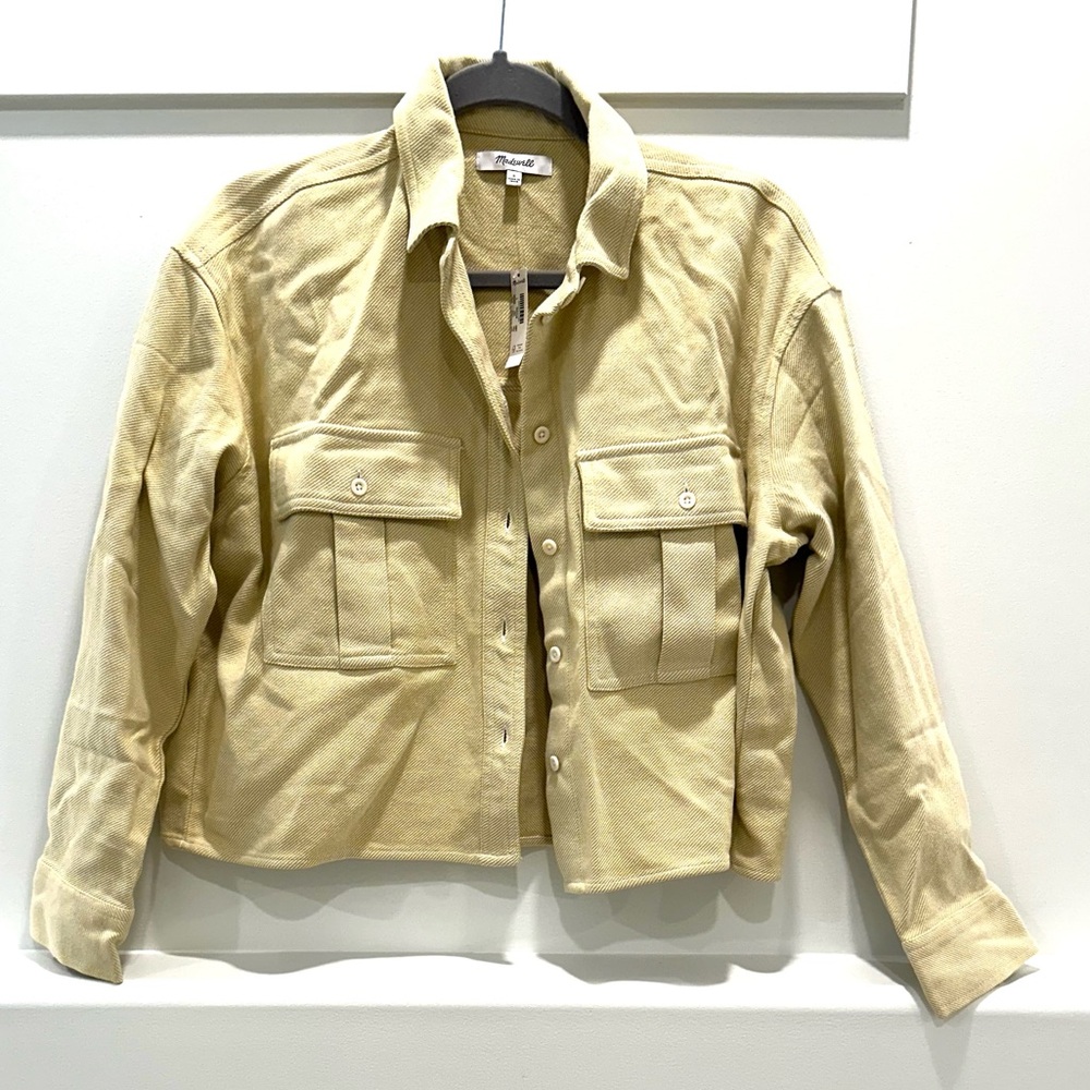 Madewell butter yellow cotton jacket